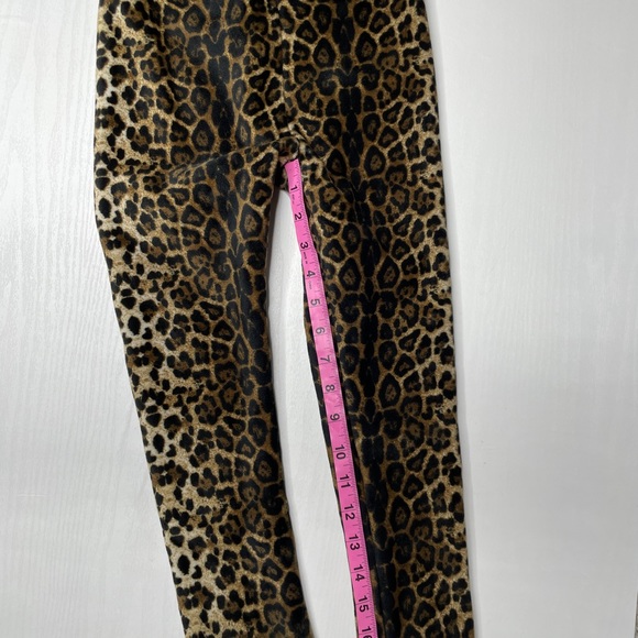 Jinlaba Fleece Leggings Girls 7 US 120 CM Animal Print Cheetah Cozy Leggings - Picture 4 of 11